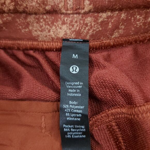Lululemon City Sweat Jogger 29" French Terry Mens Medium Terracotta Athleisure - Picture 12 of 13